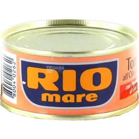 Rio Mare, Tonno di oliva, 80 г, Тунец в оливковом масле