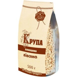 Козуб, 500 г, Крупа вівсяна, плющена, з цільного зерна