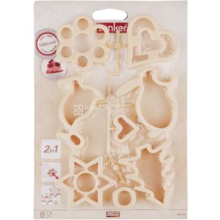 Fackelmann, 8 шт., Набор форм для вырезания печенья, пластик, в ассортименте