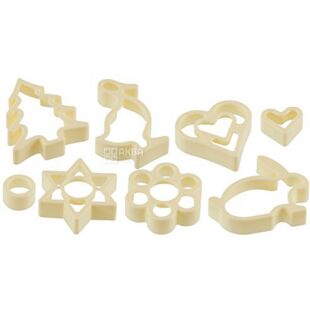 Fackelmann, 8 шт., Набор форм для вырезания печенья, пластик, в ассортименте
