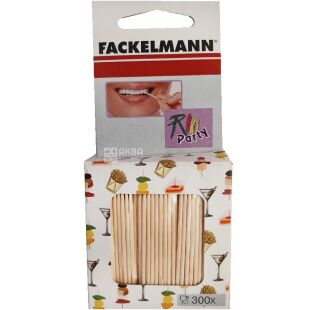 Fackelmann, 300 шт, Зубочистки, деревина, 68 мм