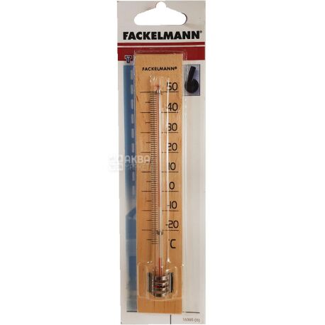 Fackelmann, Wooden thermometer, 21 cm