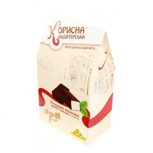 Корисна Кондитерська, 150 г, конфеты шоколадные, со стевией, Птичье молоко