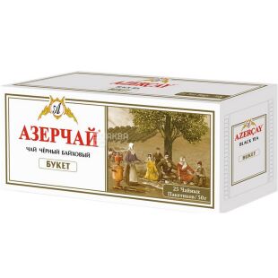 Azercay, Букет, 50 г, Чай черный, крупнолистовой, 25 пак. х 2 г