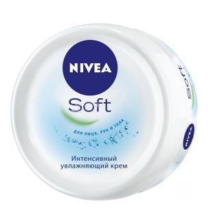 Nivea, Soft, 100 мл, Крем для обличчя, рук і тіла, зволожуючий