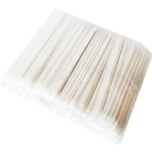 Coffee stirrer, 500 pcs, disposable, wooden, individually wrapped, 14 cm