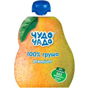Чудо-чадо, 90 г, Пюре Груша, без сахара, с 4 месяцев