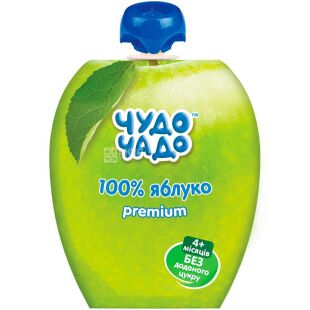 Чудо-чадо, 90 г, Пюре Яблоко, без сахара, с 4 месяцев