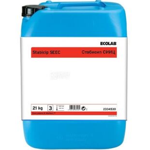 Ecolab, Stabicip seec, 21 кг, Еколаб, Рідкий неорганічний дезінфектант на основі перекису водню
