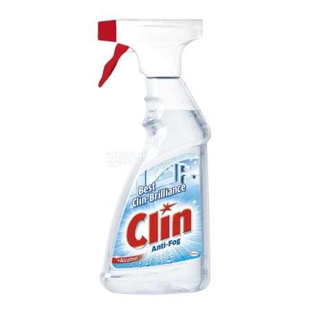Clin, Анти-пар, 500 мл, Cредство для мытья стекол, Спрей