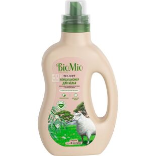 BioMio, Bio-Soft, 1000 мл, Кондиционер для белья, с эвкалиптом и экстрактом хлопка, гипоаллергенный