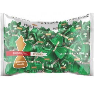 Roshen Mont Blanc, 1 кг, Конфеты крем-пралине и измельченный лесной орех Монблан, Рошен