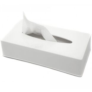 One Chef, 250 × 132 × 60 мм, Серветниця, для серветок Z-складання, меламін, біла