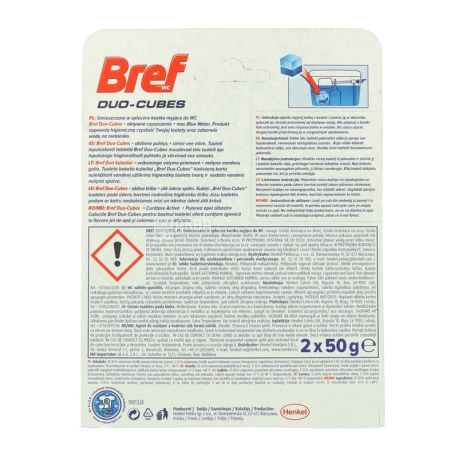 Bref, 2 pcs on 50 g, cleaning cubes for a drain tank, Duo-Cubes, m / a