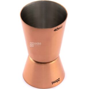 One Chef, Джиггер, 20/40 мл, з мідним покриттям