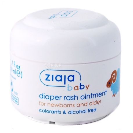 Ziaja, 50 ml, ointment for diaper rash, Baby