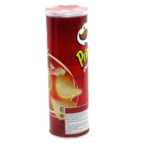 Pringles, 165 г, Чипси картопляні, Original, тубус