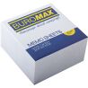 Buromax, 550 аркушів, Буромакс, Папір для записів, білий, склеєний, 90х90 мм