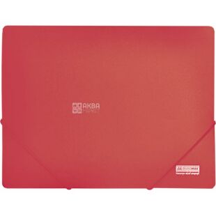 Buromax Jobmax, Папка пластиковая, на резинках, А4, красная