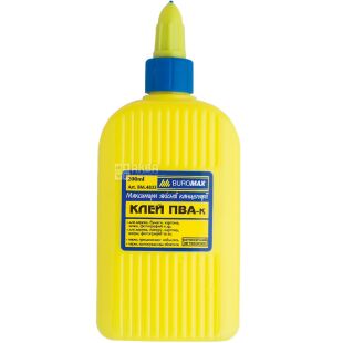 Buromax, 200 мл, Клей ПВА, с колпачком-дозатором