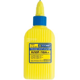 Buromax, 100 мл, Клей ПВА, с колпачком-дозатором