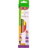 ZiBi, Double Neon + Metallic Kids Line, 6 шт., Олівці кольорові, двосторонні, 12 кольорів