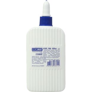 Buromax, Jobmax, 200 мл, Клей ПВА, з ковпачком-дозатором