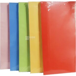 Конверт Е65 (0+0), цветной микс, 25 шт., мокроклеящийся клапан, 90 г/м²