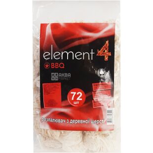 Element4, 72 шт., Розпалювач для барбекю, з деревної вовни
