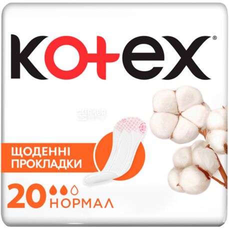 Kotex, Normal, 20 шт., Прокладки щоденні