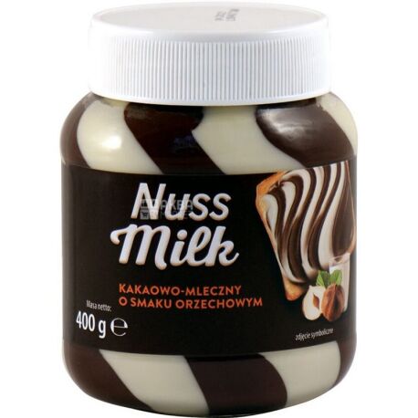Nuss, 400 g, Chocolate-milk paste, nutty flavor