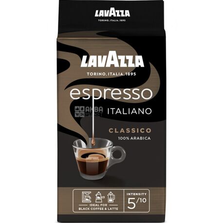 Lavazza, Espresso, 250 г, Кава Лаваца, Еспрессо, середнього обсмаження, мелений