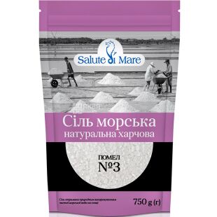 Salute di Mare, Соль морская, крупная, 750 г