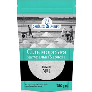 Salute di Mare, Соль морская, средняя, 750 г