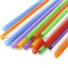 Трубочки коктейльні без гофри Фреш, 500 шт, 21 см,  кольорові, полімерні