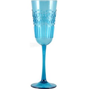 Olens, Синє море, 300 мл, Келих для шампанського, пластиковий, блакитний
