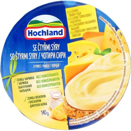 Hochland Сир плавленный 140 г, 4 Сыра