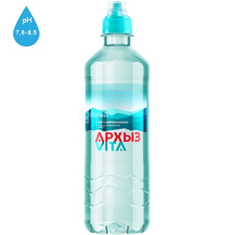 Arkhyz, 0.5 L, Non-carbonated mineral water, sports, PET
