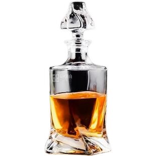 Olens, Скотч, 850 мл, Штоф для віскі, прозорий, скло