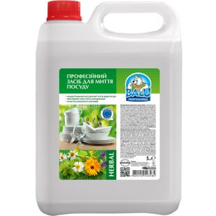 Balu Profi Herbal, 5 л, Засіб для миття посуду, безфосфатний