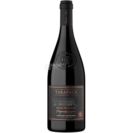 Red dry wine, Cabernet Sauvignon Gran Reserva Etiqueta Negra, 750 ml, TM Tarapaca
