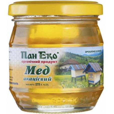 Pan Eco, Acacia Honey Organic, 275 g
