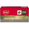 Ruta Professional, 250 шт., Салфетки бумажные Рута, двухслойные, красные, 33х33 см