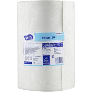 Grite Standart professional, 1 рул., Полотенца бумажные Грите Стандарт, 2-х слойные, 60 м, 190 листов, 200х315 мм