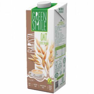 Green Smile, Barista, 1 л, Грин Смайл Бариста, Напиток овсяный, ультрапастеризованный, 2,5 %