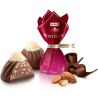 Roshen Mont Blanc, 1 кг, Конфеты пралине с измельченным миндалем Монблан, глазированные белым и черным шоколадом, Рошен