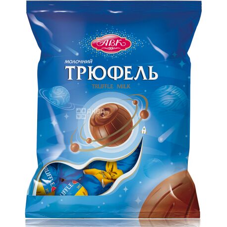 АВК, 200 г, конфеты шоколадные, Трюфель молочный