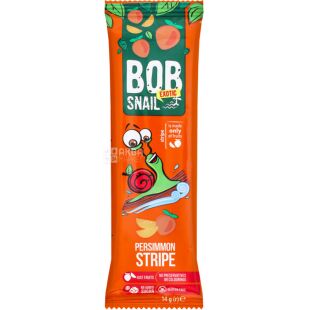 Bob Snail Stripe, 14 г, Конфета натуральная Хурма Боб Снейл Страйп, без сахара