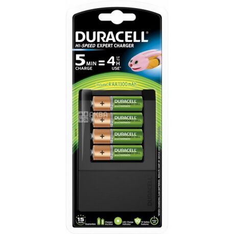 Duracell, 4 АА, CEF15, Зарядное устройство для аккумуляторов