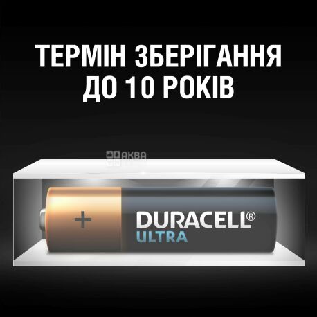 Duracell, Ultra Power LR6, 1.5V, АА, 4 шт., Батарейка алкалінова